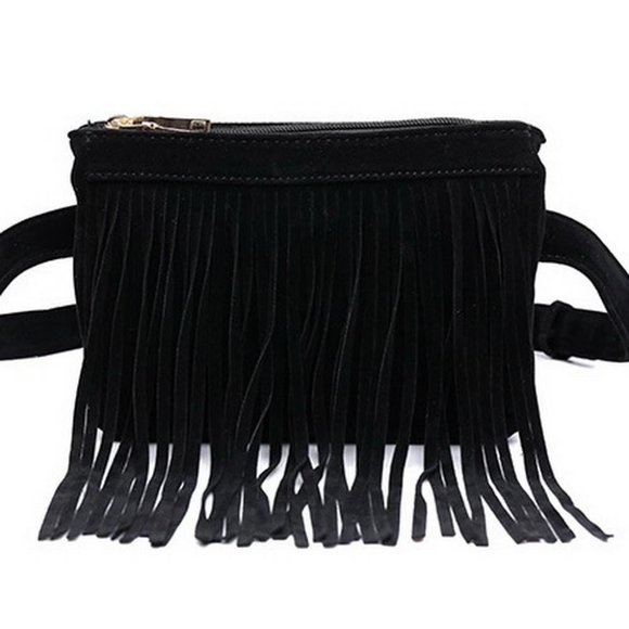 Women Vintage Classic Tassel Waist Fanny Packs Bags Trendy Pouch Purse W… - Picture 2 of 2